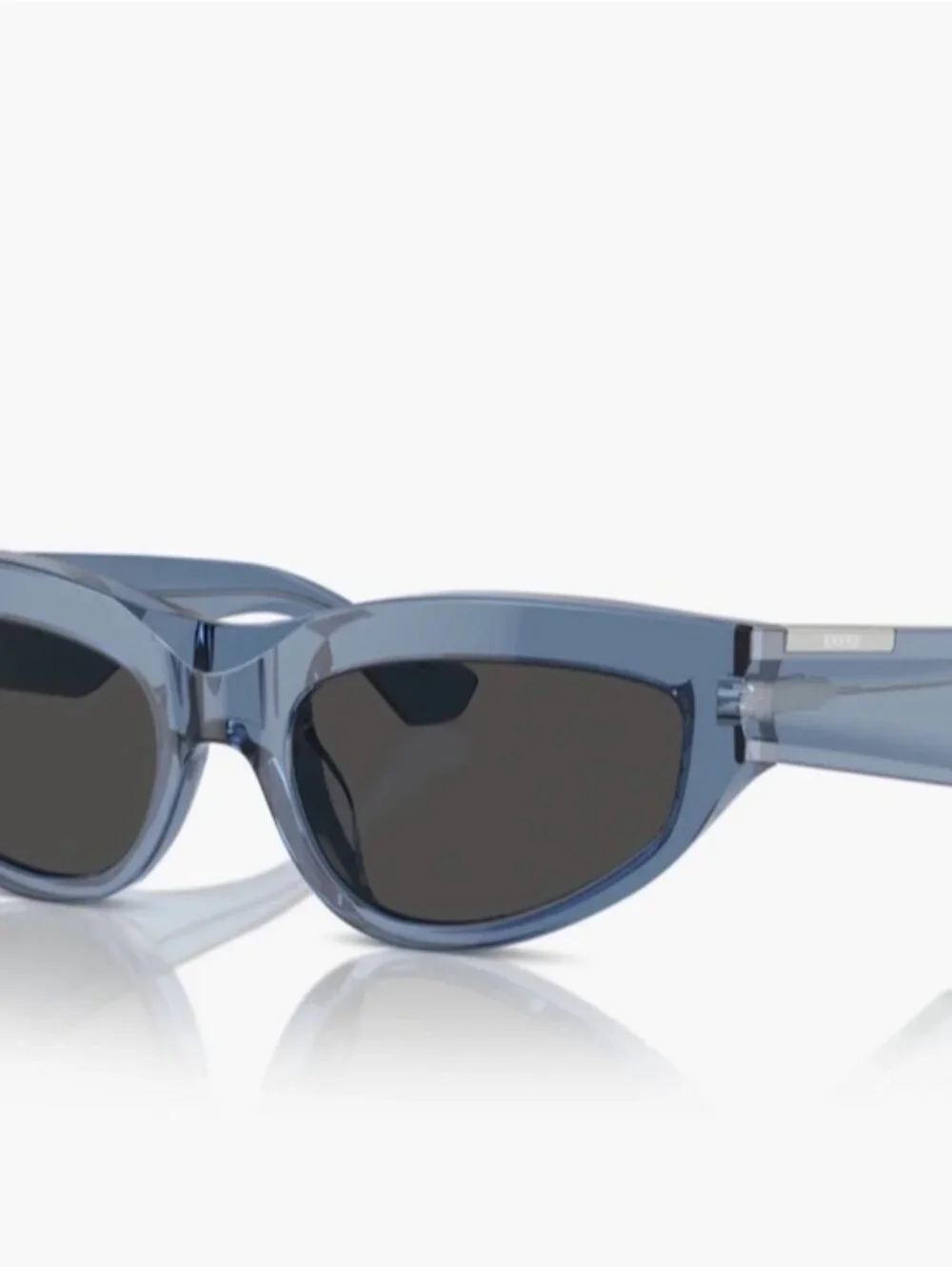 Burberry Light Blue Transparent Cat-Eye Sunglasses